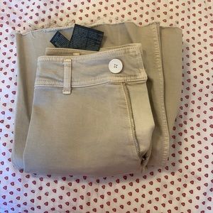 Zara High Rise Beige Jeans